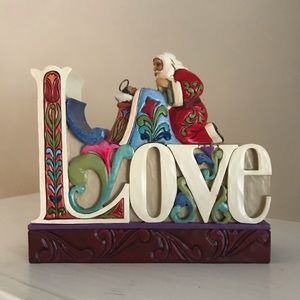 Jim Shore Christmas LOVE Decoration Figurine
